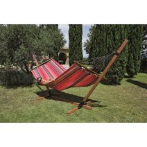 Toile de hamac du salvador rayé rouge - COULEURS DU MONDE