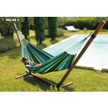 Toile de hamac du salvador rayé bleu - COULEURS DU MONDE