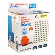 box blanche + 2 absorbeurs d'humidité sekobag