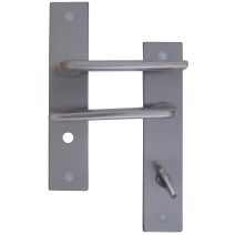 Poignées de porte à verrou Soisy entraxe 165mm - MR BRICOLAGE