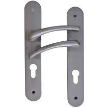 Poignées de porte à cylindre Tedy aluminium entraxe 195mm - MR BRICOLAGE