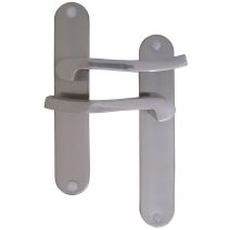 Poignées de porte bec de cane Olaf aluminium - MR BRICOLAGE