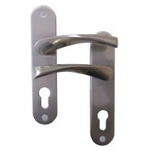 Poignées de porte à cylindre Léon nickelé mat entraxe 165mm - B BEAUTY