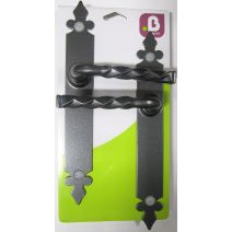 Poignées de porte bec de cane Noely patine - MR BRICOLAGE