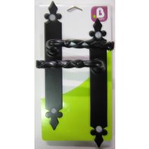 Poignées de porte bec de cane Noely noir - MR BRICOLAGE