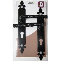 Poignées de porte à cylindre Noely noir col long - B BEAUTY