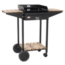 Chariot bois/acier pour plancha Iberica 450 ou Sukaldea 450 - FORGE ADOUR