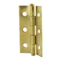 Lot de 2 charnières rectangulaires simples feuilles pour porte à visser 