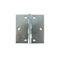 Charnière carrée renforcée double feuille pour porte à visser 