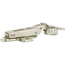 Lot de 2 charnières invisibles à clipser à ressort pour porte à 1/2 recouvrement 