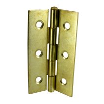 Lot de 10 charnières rectangulaires simple feuille pour porte à visser 