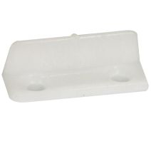 Lot de 3 guides bas pour rail TEMA L32mm x H10mm x l.12mm nylon blanc