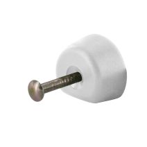 Lot de 8 taquets à clouer Ø15MM blanc 