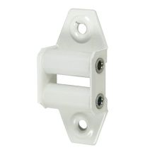 Guide sangle à galet pour volet roulant pour sangle de 20-22mm acier blanc