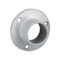 Lot de 2 supports muraux fermés diamètre 19mm rond blanc - CIME