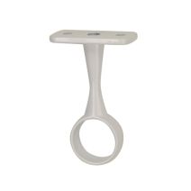Lot de 2 supports plafond fixe Ø19 MM rond blanc 