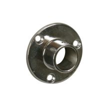 Lot de 2 supports muraux fermés CIME Ø16MM rond chromé