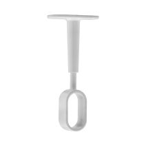 Support plafond réglable CIME 30x15mm ovale zamak blanc