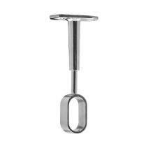 Support plafond réglable CIME 30x15mm ovale zamak chromé
