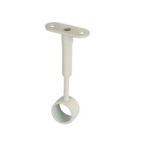 Support plafond réglable rond - Ø 19mm - blanc - CIME