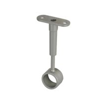 Support plafond réglable rond - Ø 19mm - gris - CIME
