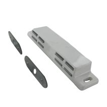Loqueteau magnétique pour porte de meuble double à visser force 2x4kg gâche fixe 