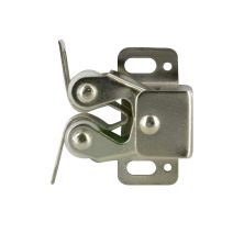 Lot de 2 loqueteaux mécaniques à rouleau silencieux à pinces avec gâche