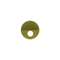Lot de 4 pattes à glace Ø18mm P6mm laiton blanc
