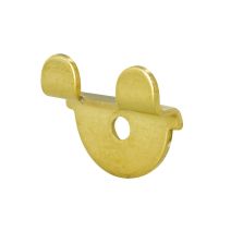 Lot de 4 taquets de glace L30xH27xP7mm laiton poli