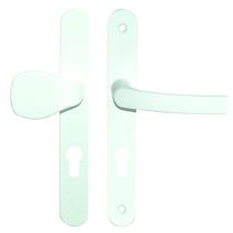 Ensemble palière sur plaque plate 32mm magnésium blanc