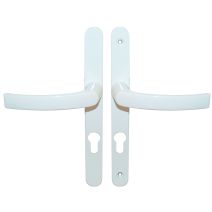 Ensemble sur plaques étroite cylindre avec pilier zamak blanc