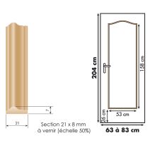 Moulure chapeau de gendarme pour porte d’intérieur - SKYLAB