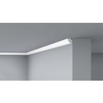 2 Moulures de plafond D1 polystyrène 21x21mm 2m - DECOFLAIR