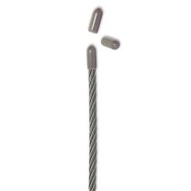 12 Embouts gris pour câble 