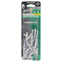 25 Chevilles Frapex M Ø6x30mm - RED HEAD