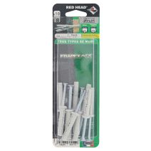 10 Chevilles Frapex M Ø8x40mm - RED HEAD