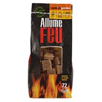 allume feu bois compressé 100% naturel x 72 - COOK IN GARDEN