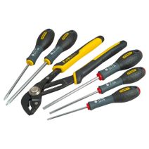 Jeu de tournevis 6pcs stanley fatmax + pince multiprise a verrouillage 250mm - STANLEY