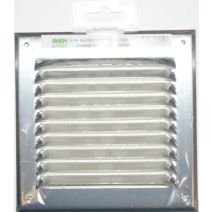 Grille alu à auvents avec moustiquaire 150 x 150 - HBH