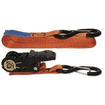 4 sangles d'arrimage véhicule léger avec tendeur à cliquet et crochets - CHAPUIS