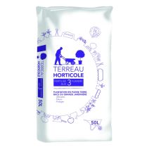 Terreau horticole fertilisé 3 fumiers sac 50L