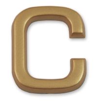 Lettre dorée adhésive "c" - CHAPUIS