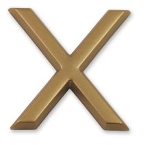 Lettre dorée adhésive "x" - CHAPUIS