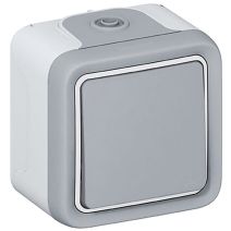 Interrupteur simple plexo apparent 10a - LEGRAND