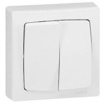 double va-et-vient appareillage saillie 10a blanc - LEGRAND