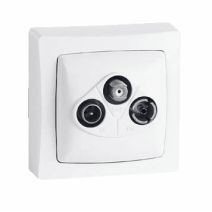 prise télévision tv-fm-sat appareillage saillie 2400mhz blanche - LEGRAND