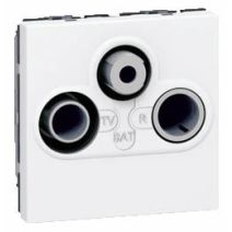Prise tv-fm-sat mosaic 2 modules - LEGRAND