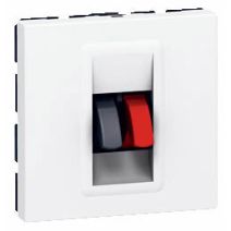 prise haut-parleur mosaïc 2 modules bornes automatiques - LEGRAND