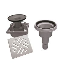 Siphon vertical, diamètre 100 mm, pour receveur à carreler