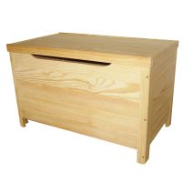 Coffre de rangement pin massif Ozidees 120L H43 x L70 x l40 cm- SERVARY